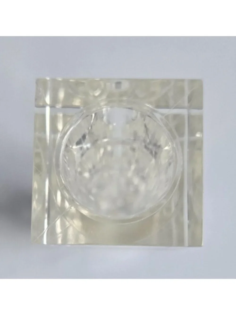 Modern Clear ACRYLIC Square Cubed RETRO ART DECO 6